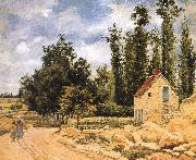 Camille Pissarro Pang Schwarz road map oil painting on canvas